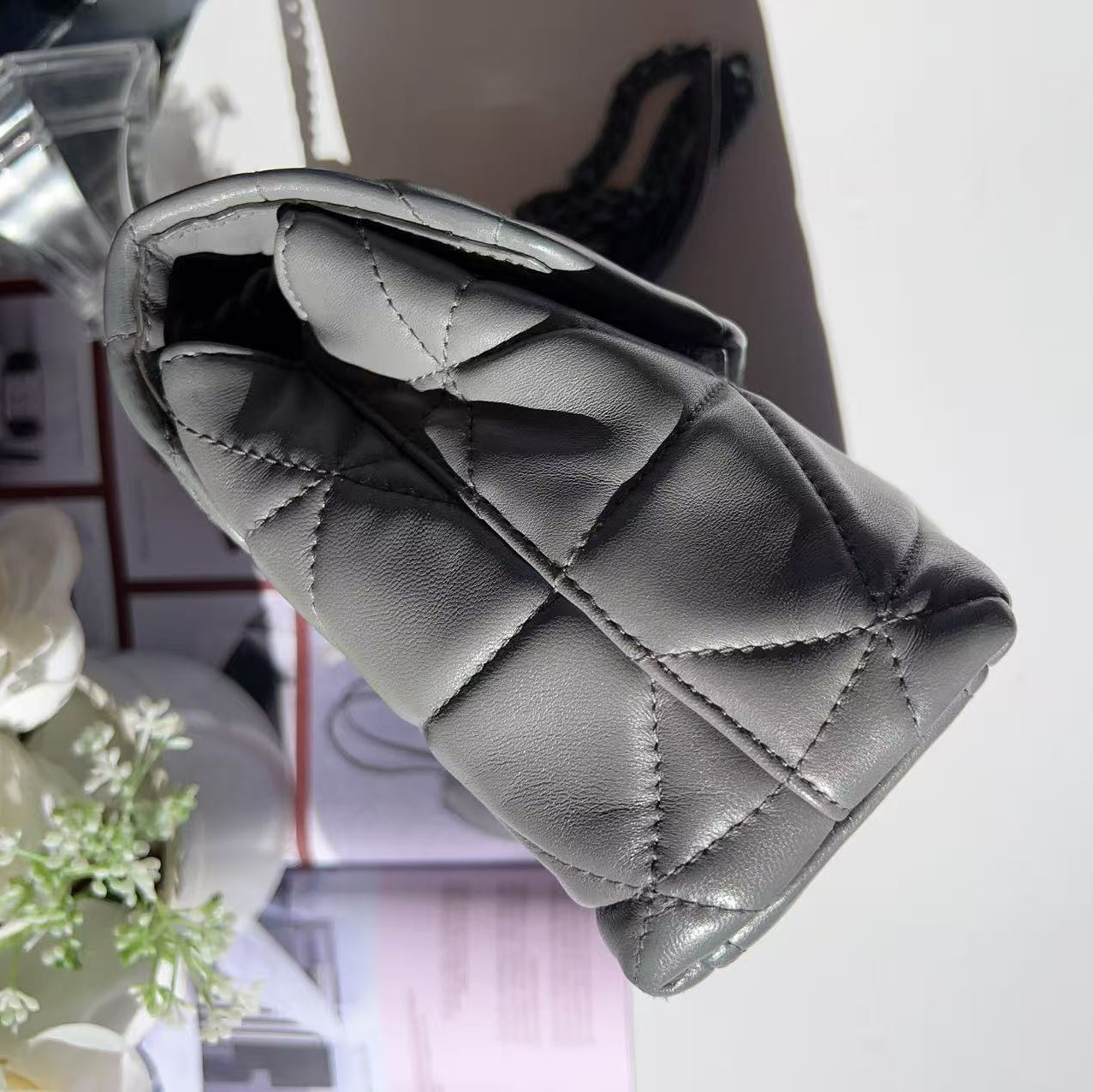 Prada Quilted Triangle Stitched Spectrum Bag Small