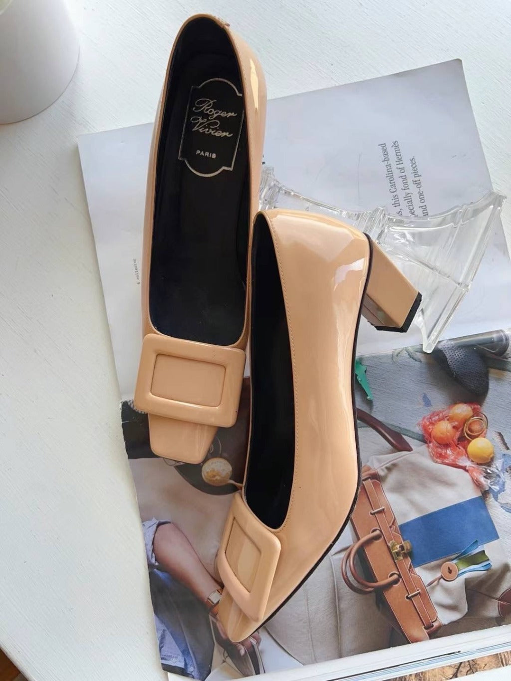 ROGER VIVIER PATENT LEATHER PUMPS