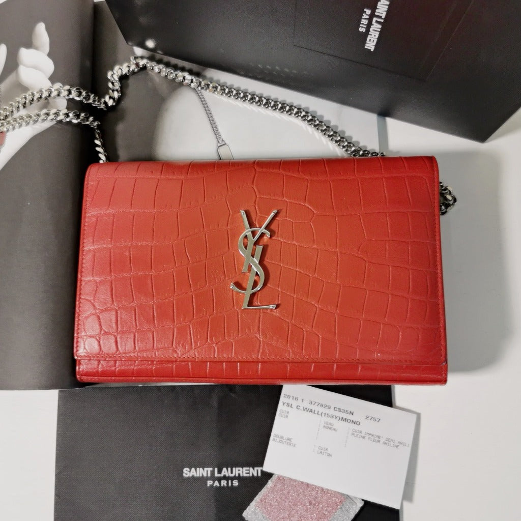 Red ysl crossbody bag sale