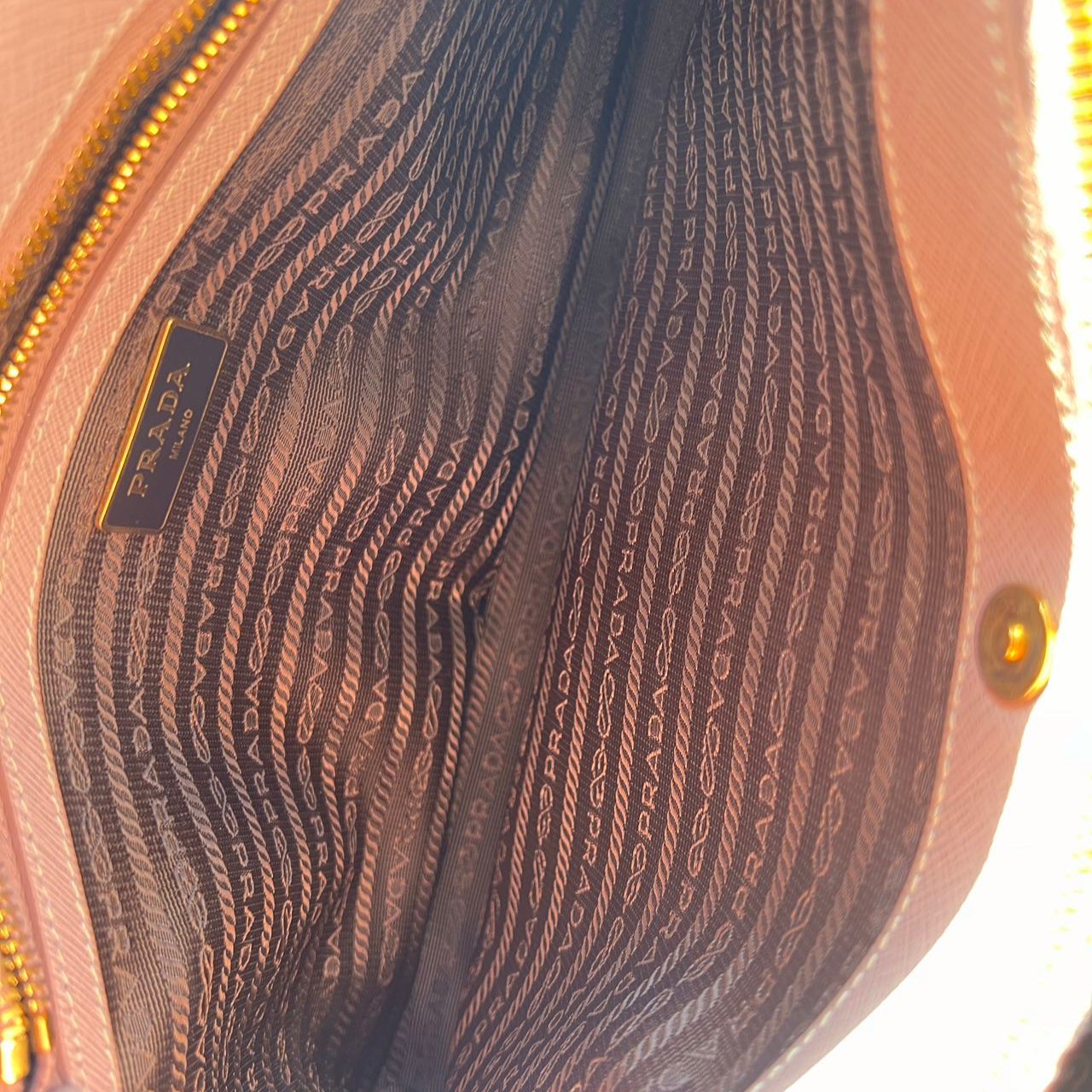 Prada Saffiano Medium Tote Cammeo