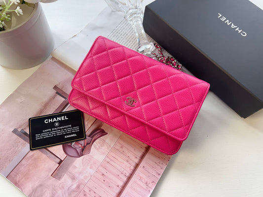 Chanel Classic Wallet On Chain Pink