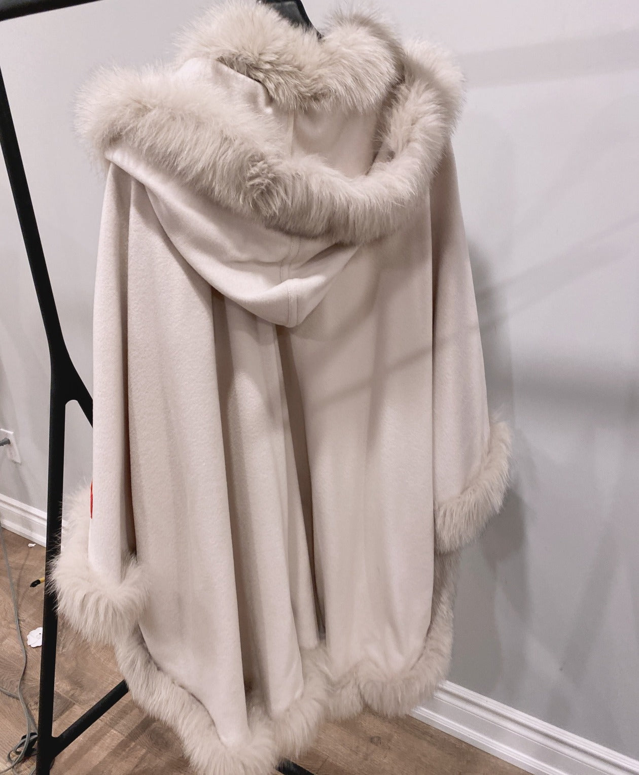 Balmain Cashmere Fur Coat New