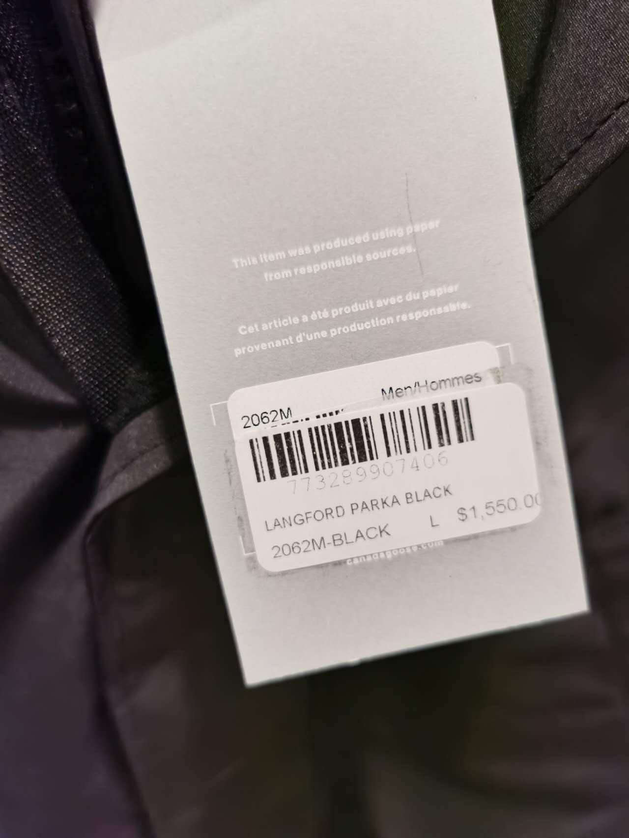 New Canada Goose Langford Parka Heritage SizeL