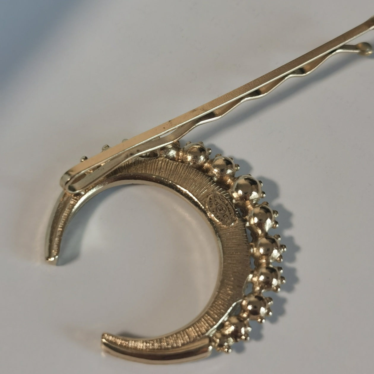 Chanel Crystal Moon Bobby Pin
