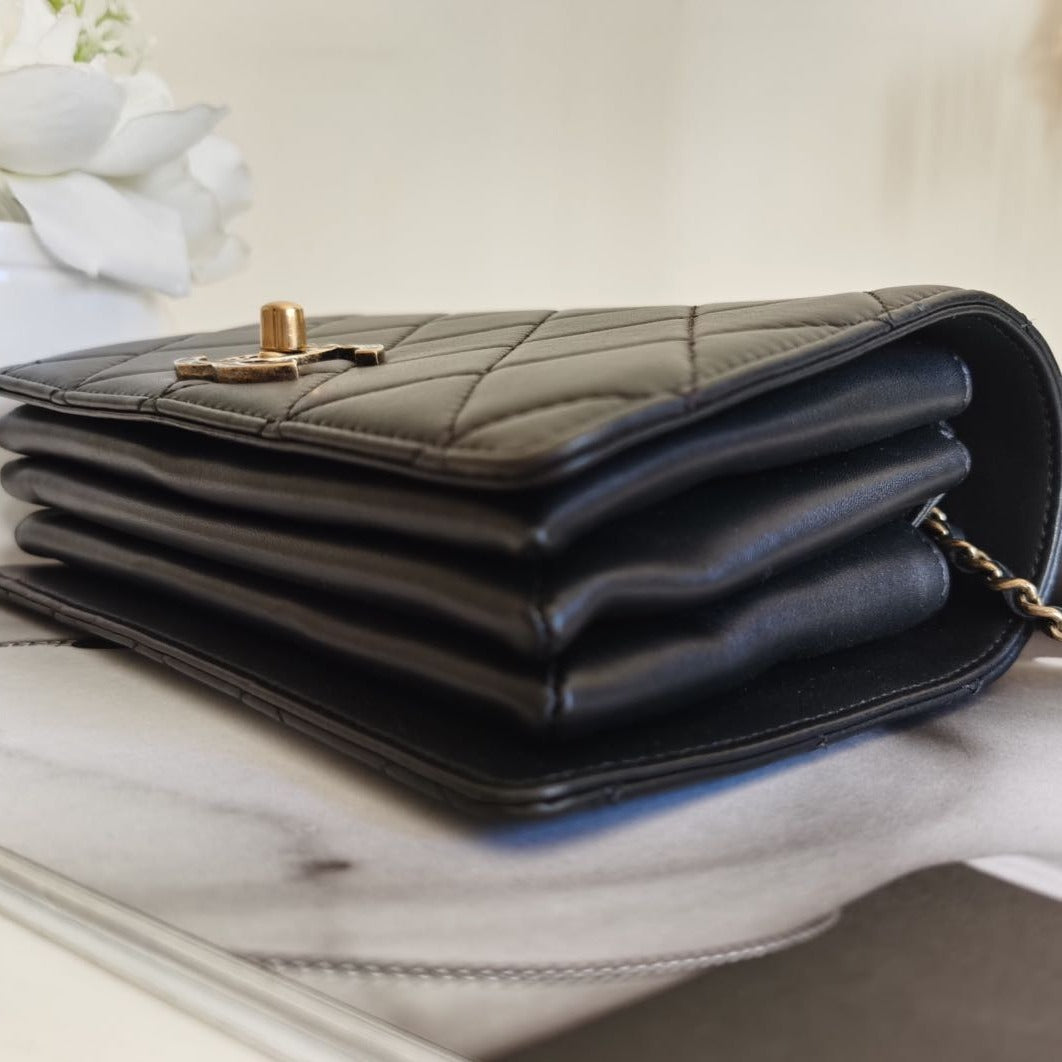 Chanel Princess Enamel Calfskin Most Wanted Handle Bag