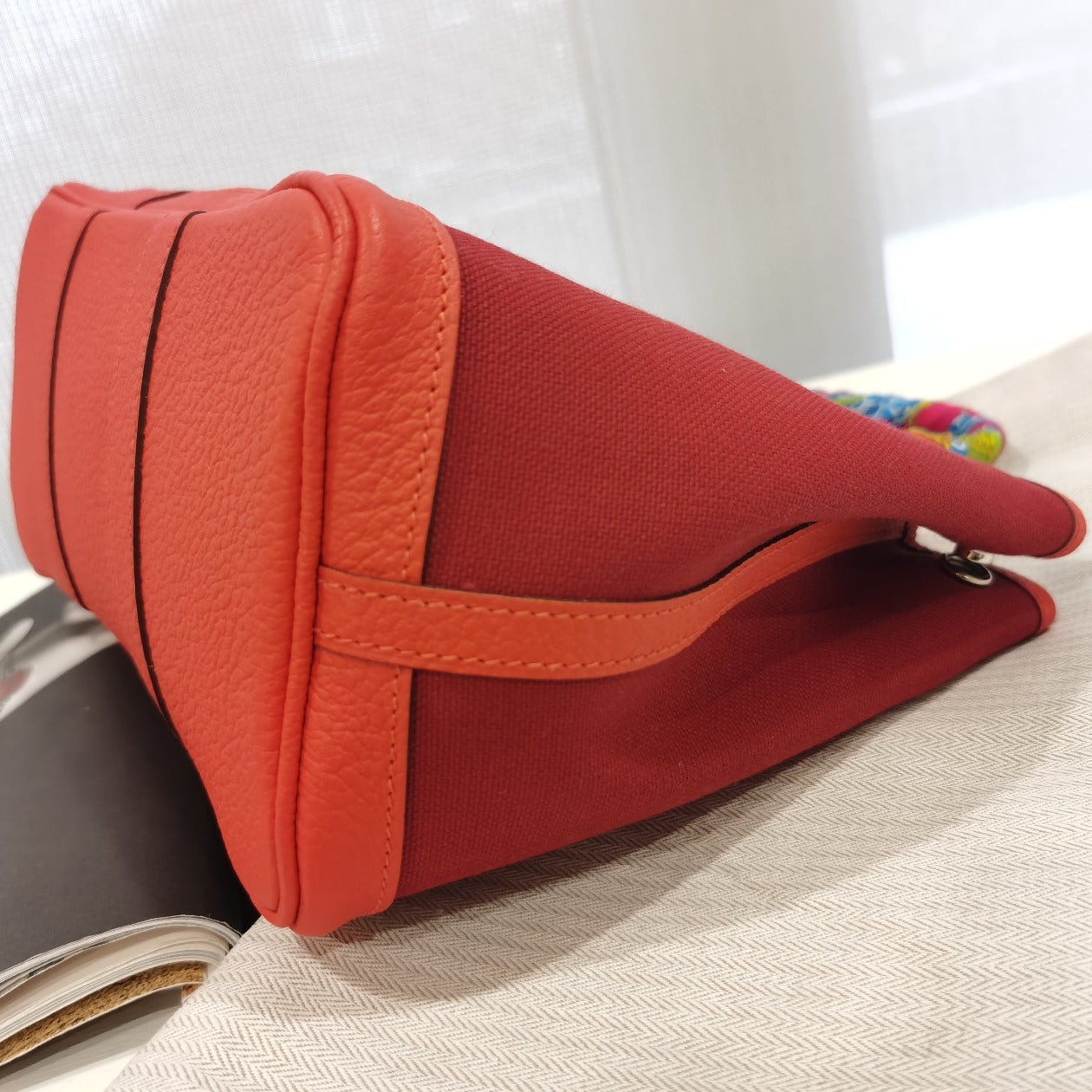 Hermes Garden party Tote Toile and Leather 30