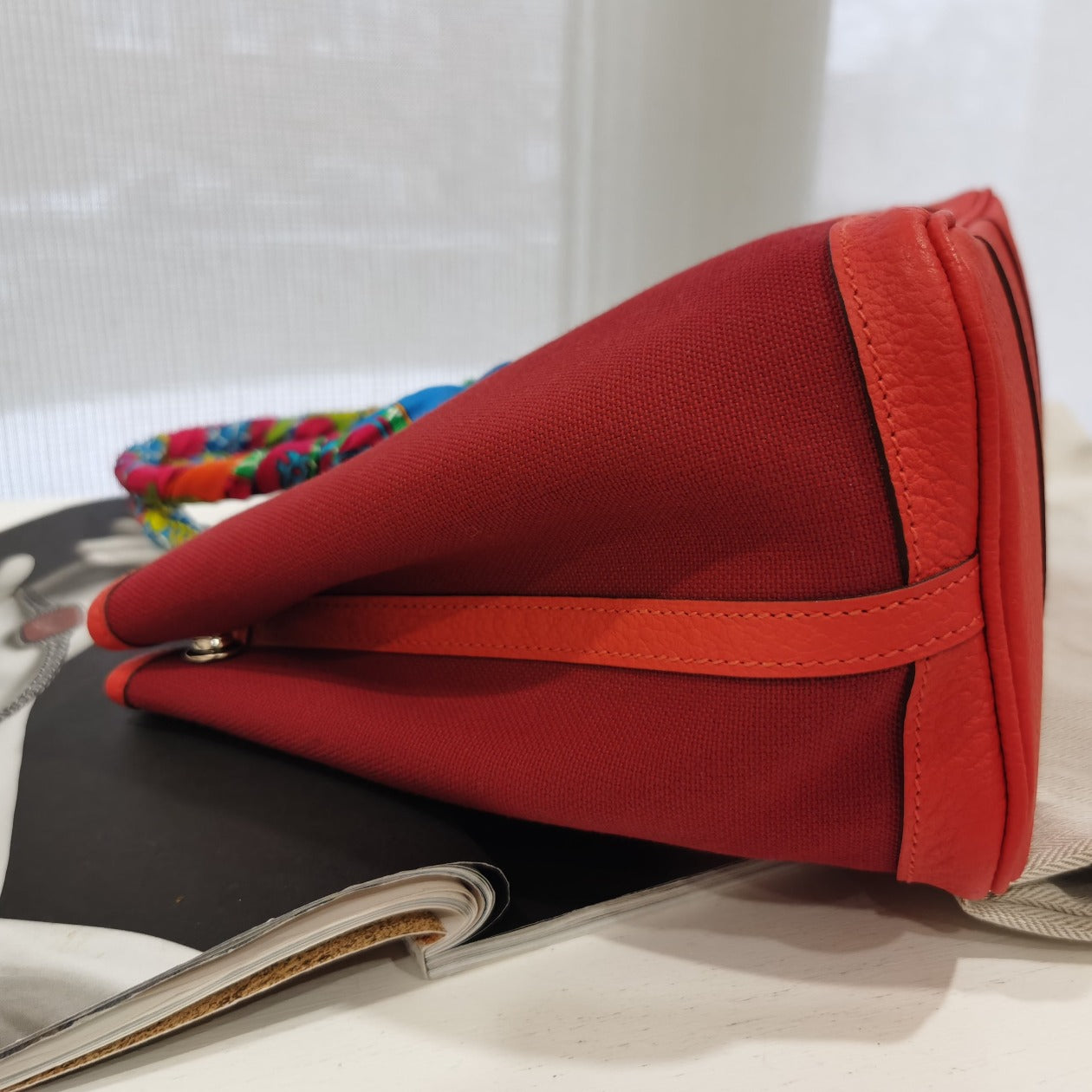Hermes Garden party Tote Toile and Leather 30
