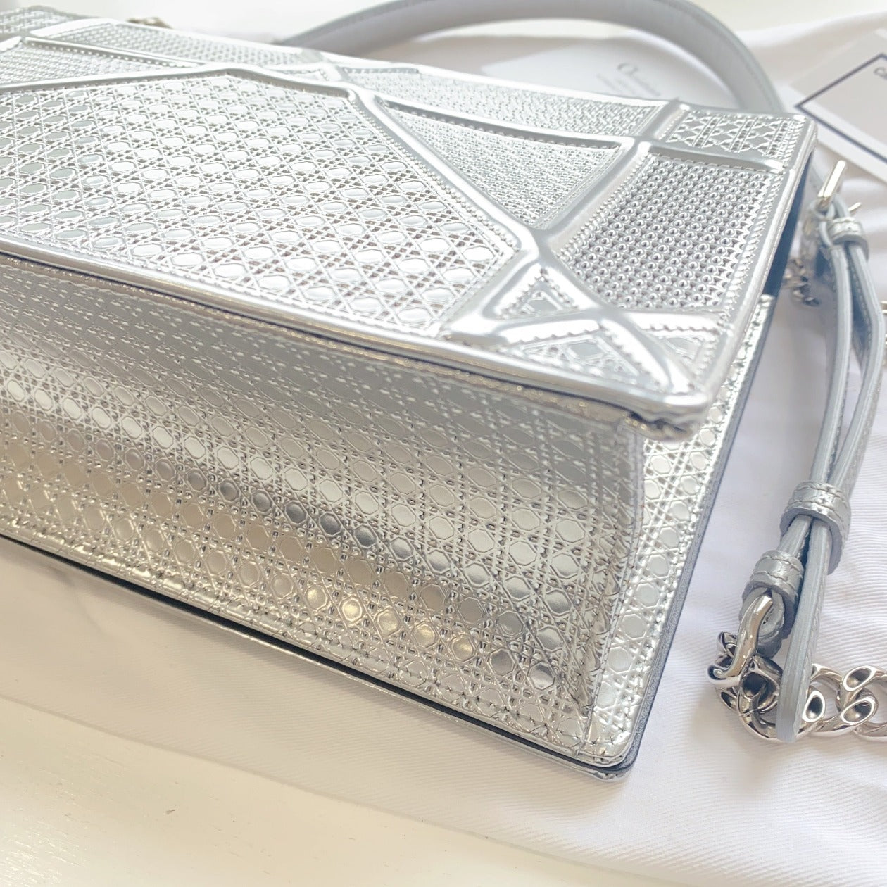 Christian Dior Medium Microcannage Diorama Bag
