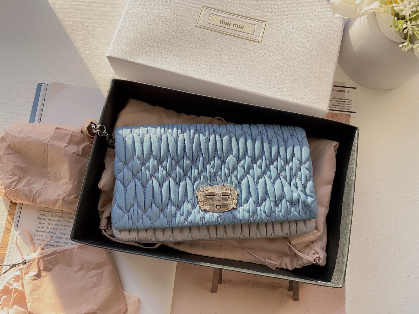 Miu Miu Napa Crystal Astrale Gran Bag