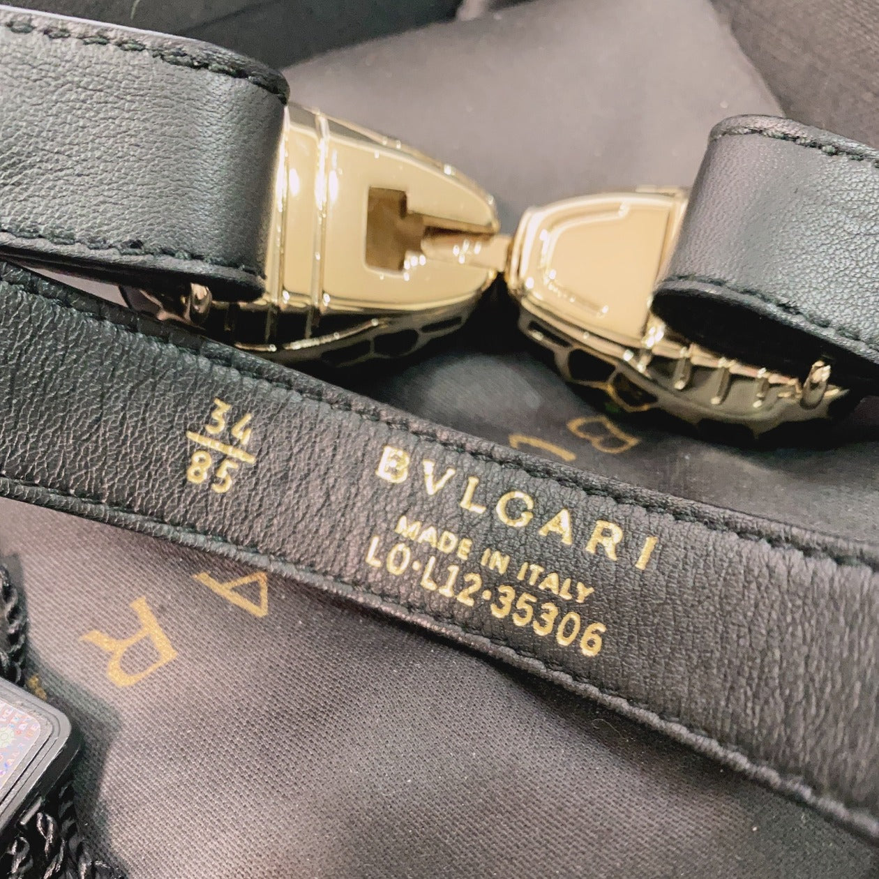 Bvlgari Serpenti Leather Belt Size85