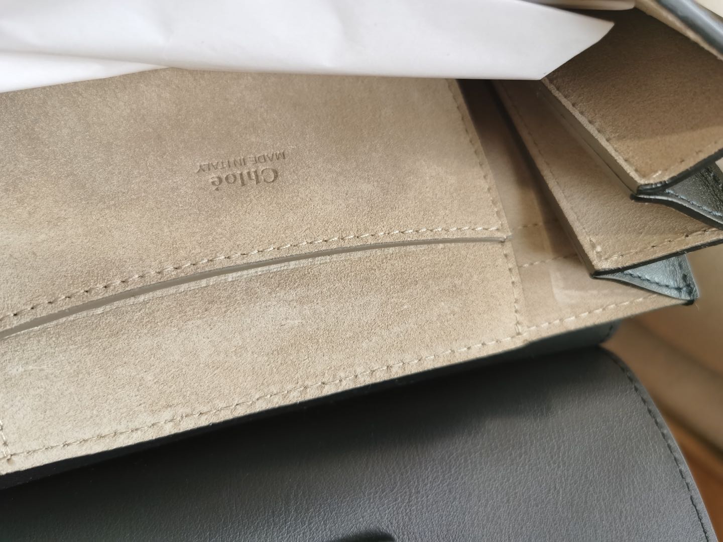 Chloe Mini Faye Black and Suede Crossbody Bag