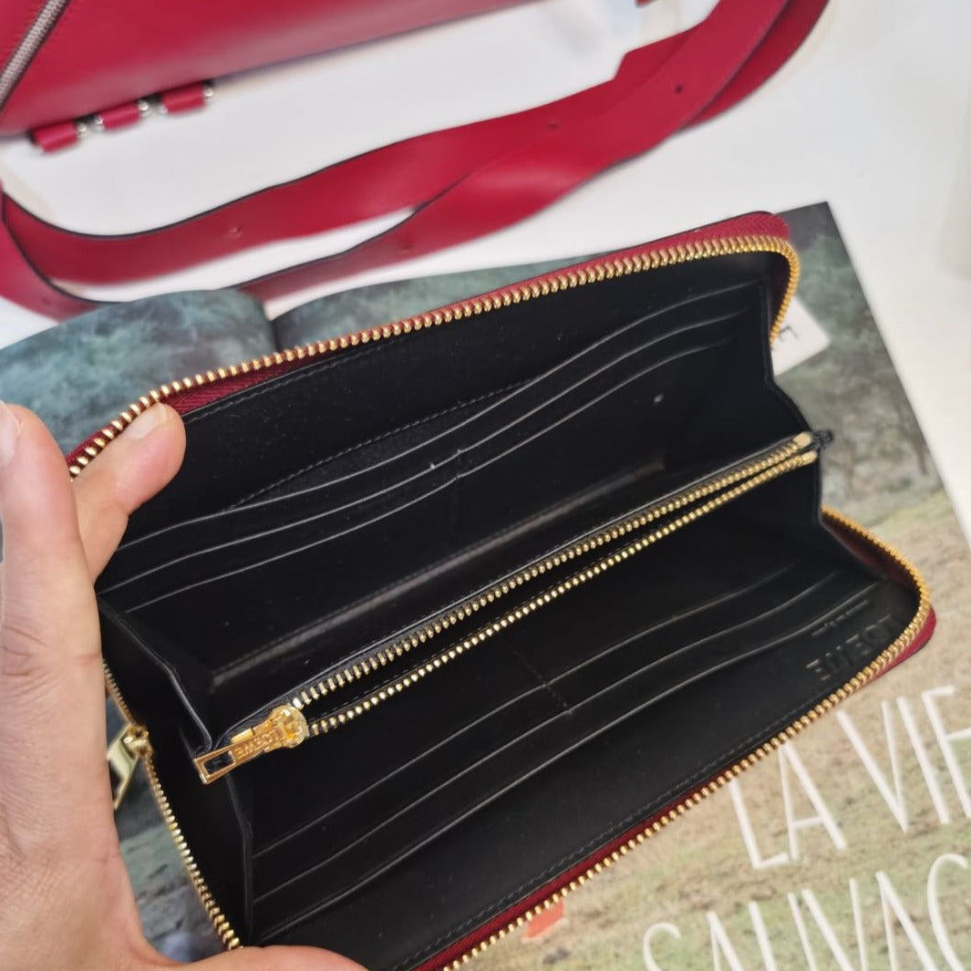 Loewe Puzzle Zip Long Calf Skin Wallet