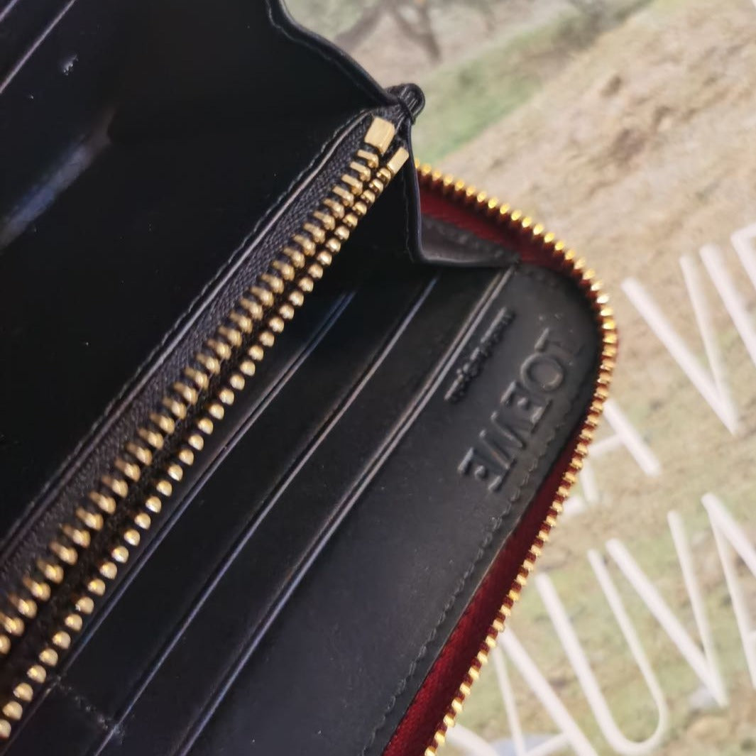Loewe Puzzle Zip Long Calf Skin Wallet