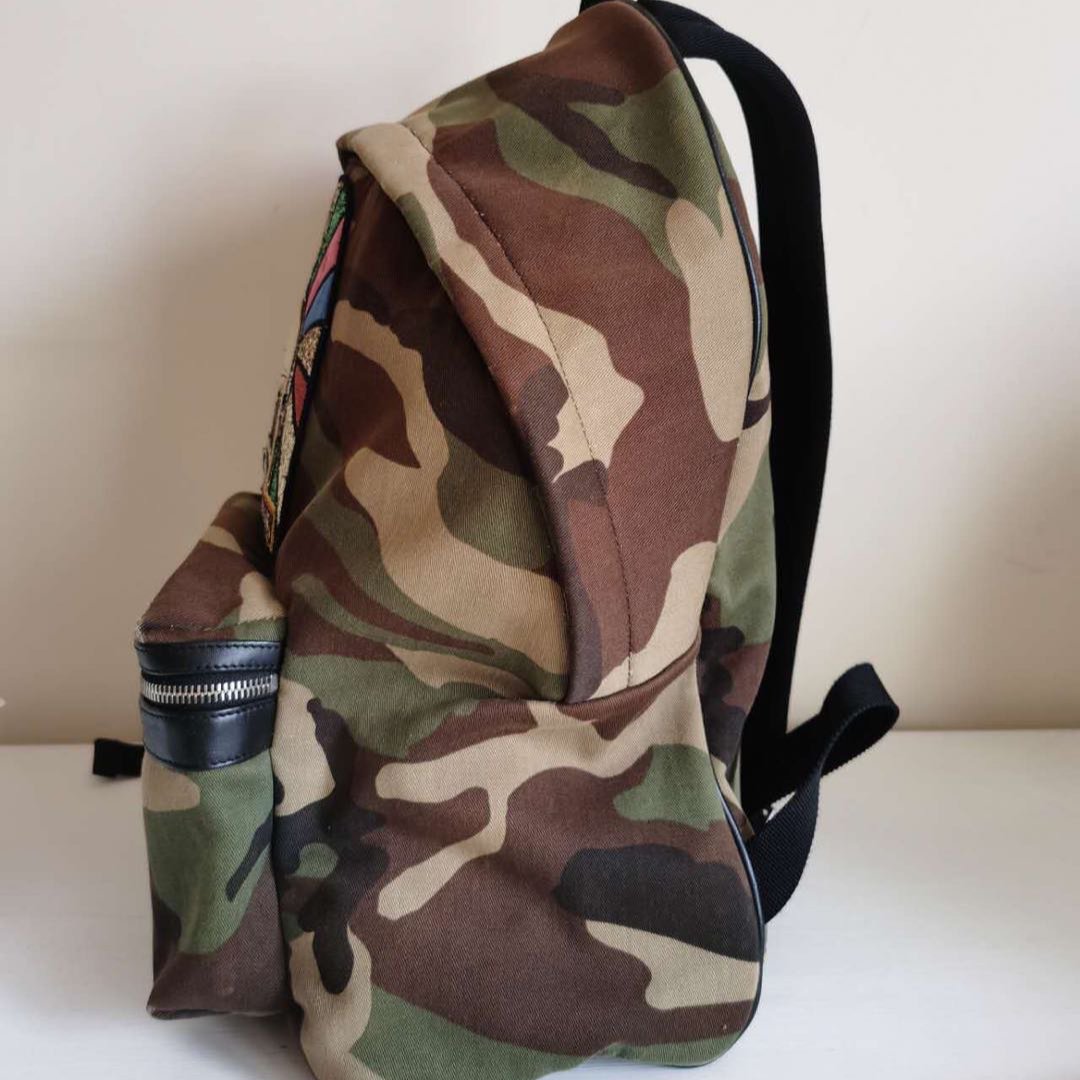 Saint Laurent YSL Canvas City Sweet Dreams Shark Backpack