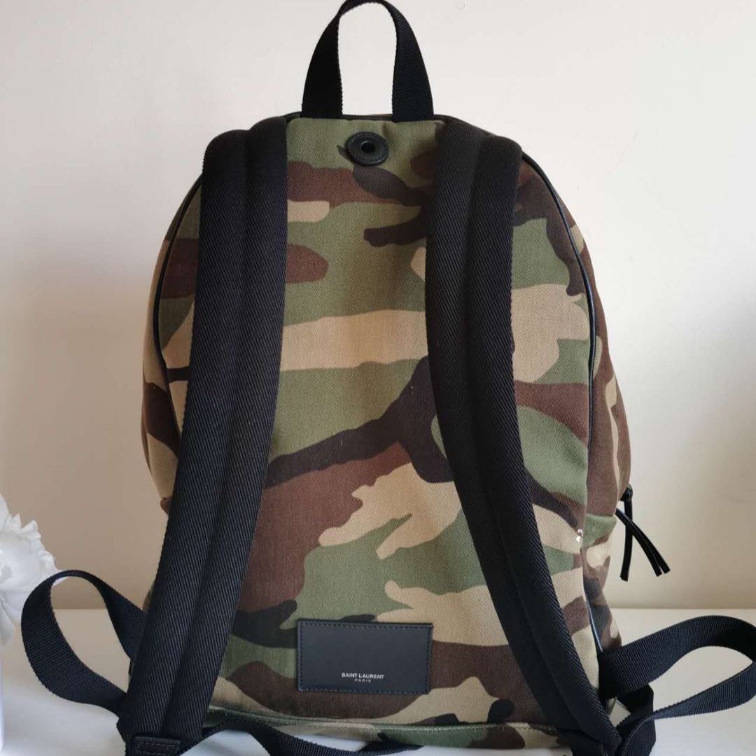 Saint Laurent YSL Canvas City Sweet Dreams Shark Backpack