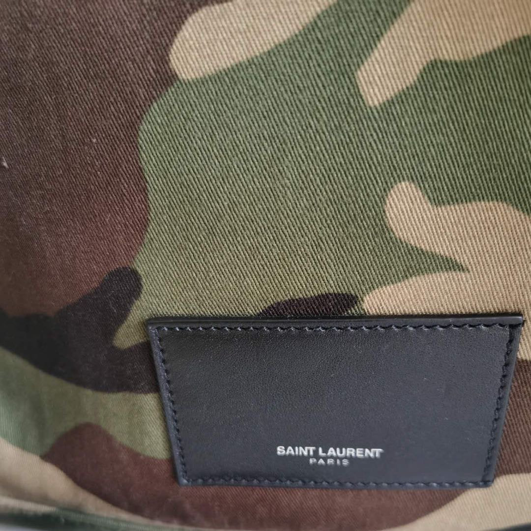 Saint Laurent YSL Canvas City Sweet Dreams Shark Backpack