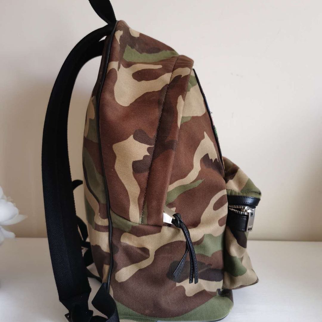 Saint Laurent YSL Canvas City Sweet Dreams Shark Backpack