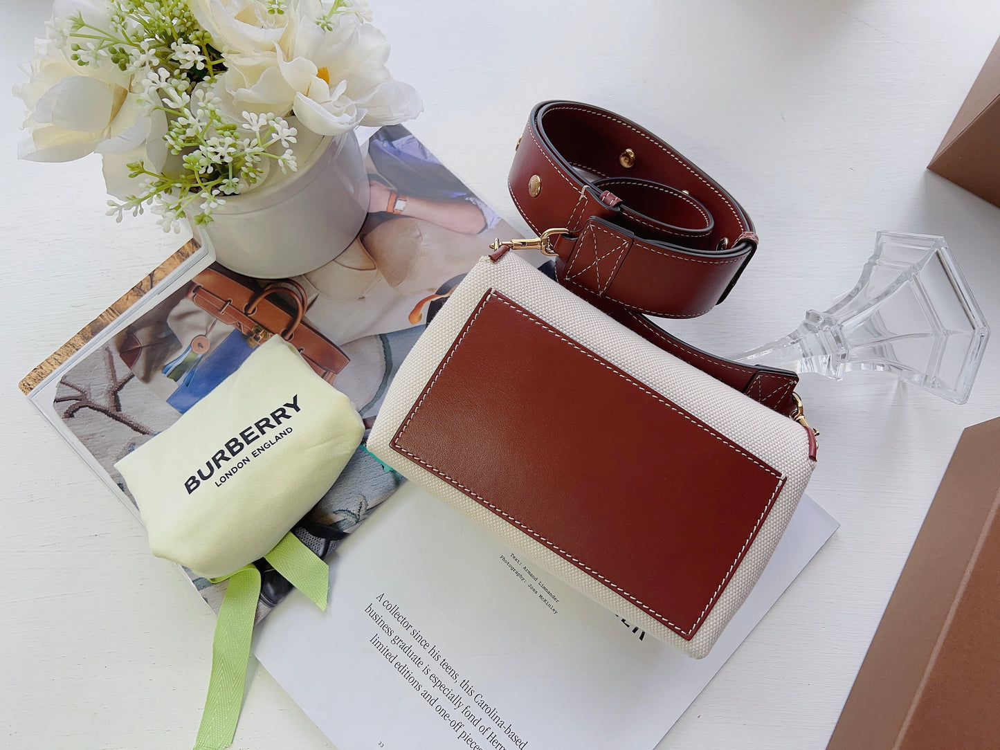 Burberry Small Horse ferry Print Cotton Canvas Crossbody Bag