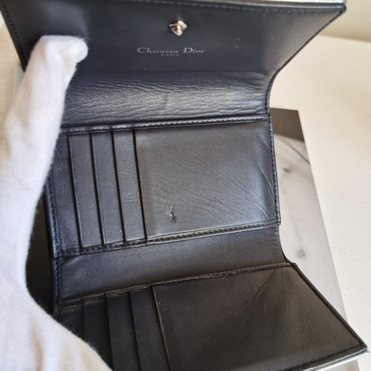 Dior Diorama Elancée Trifold Wallet