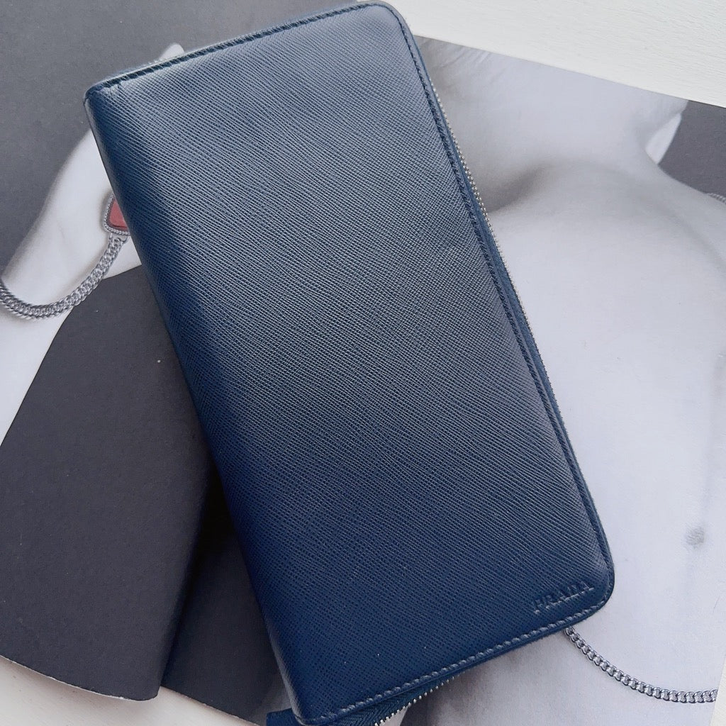 Prada Saffiano Metal Leather Wallet