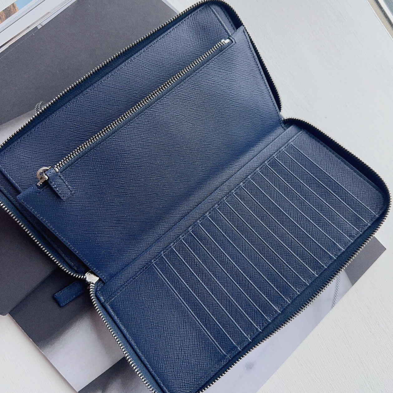 Prada Saffiano Metal Leather Wallet