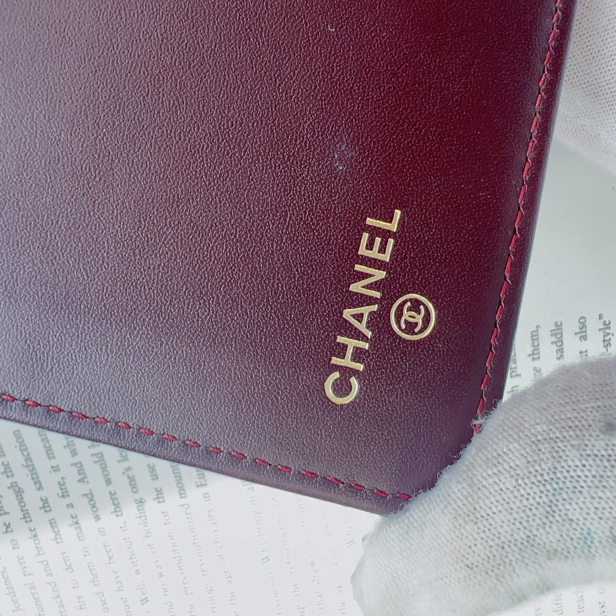 Chanel Caviar Long Flap Wallet Black Gold
