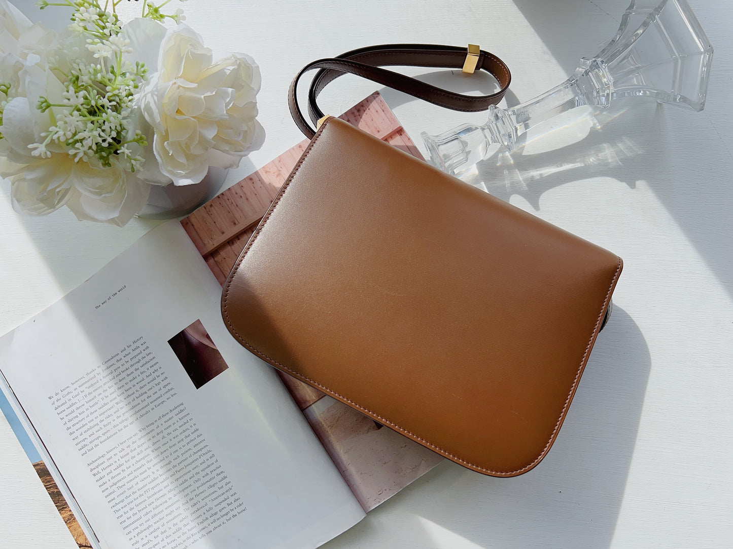 Celine Medium Classic Box Bag Brown