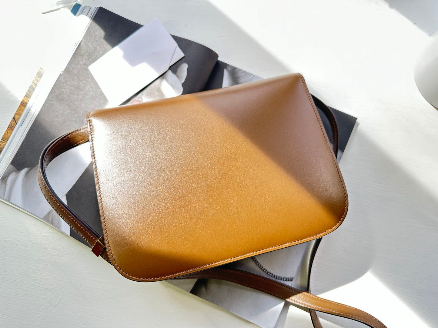 Celine Medium Classic Box Bag Brown