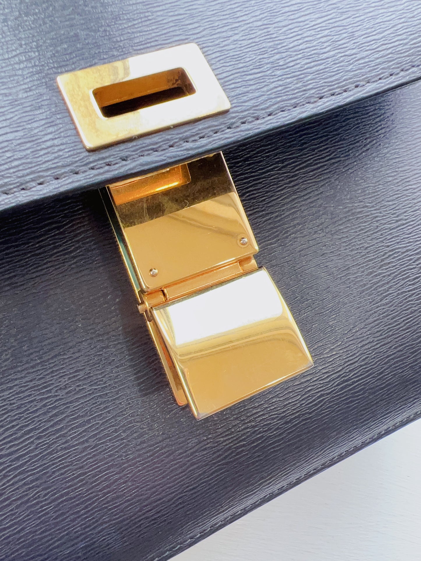 Celine Medium Box Epi Leather Gold Hardware Bag