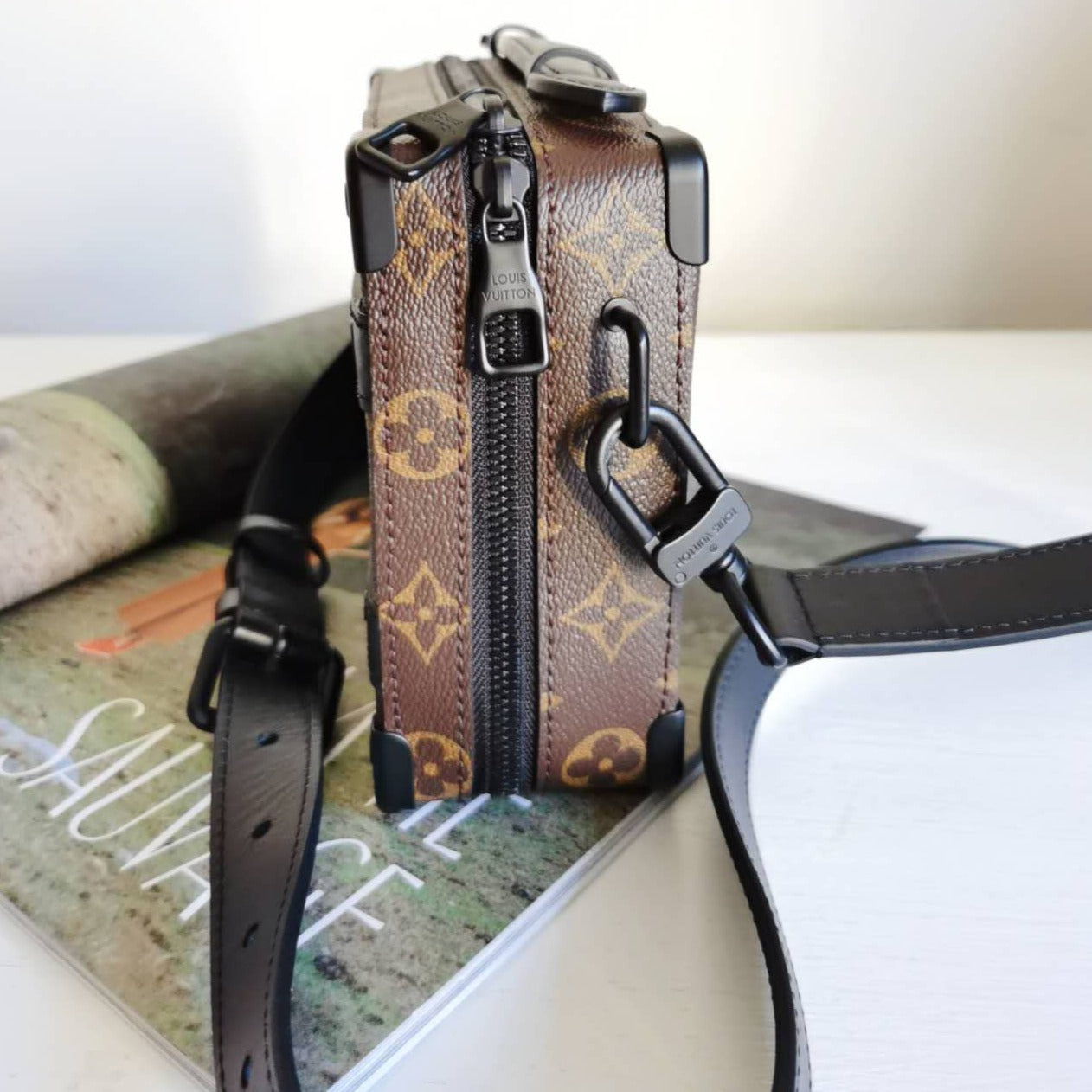 Louis Vuitton Brown Monogram Macassar Handle Soft Trunk 2022