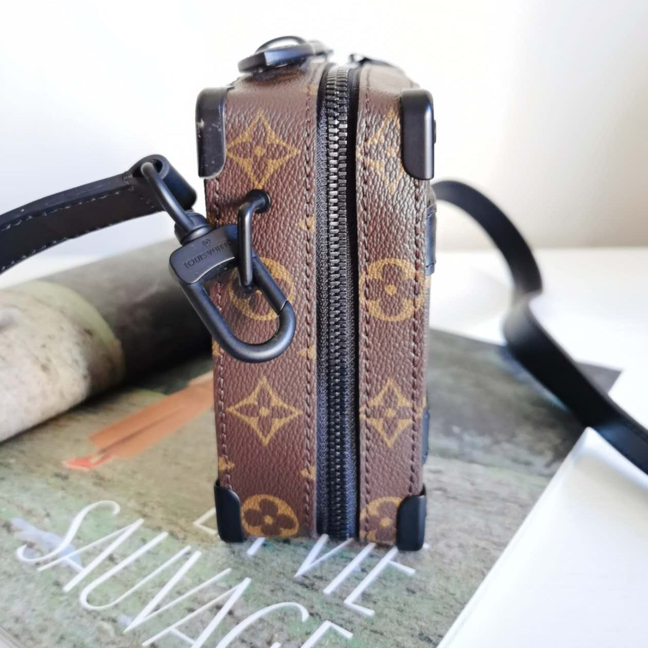 Louis Vuitton Brown Monogram Macassar Handle Soft Trunk 2022
