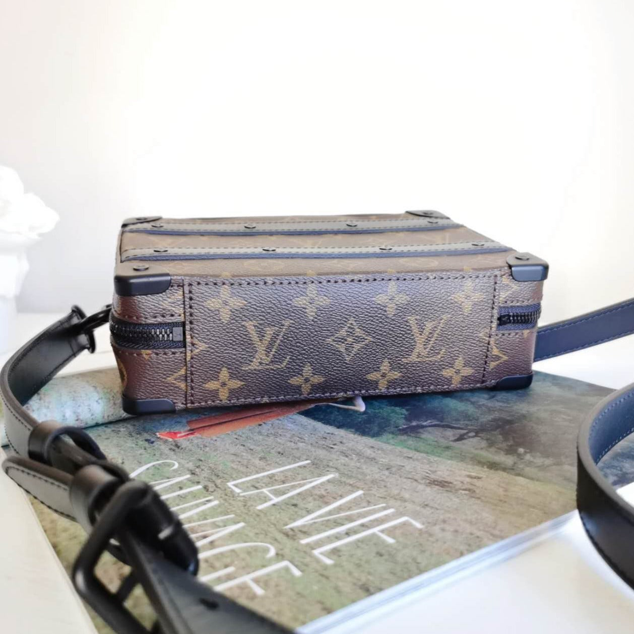 Louis Vuitton Brown Monogram Macassar Handle Soft Trunk 2022