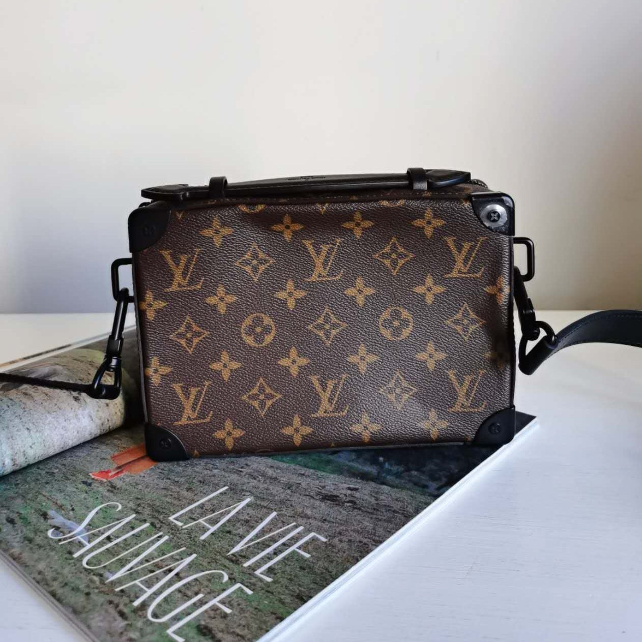 Louis Vuitton Brown Monogram Macassar Handle Soft Trunk 2022