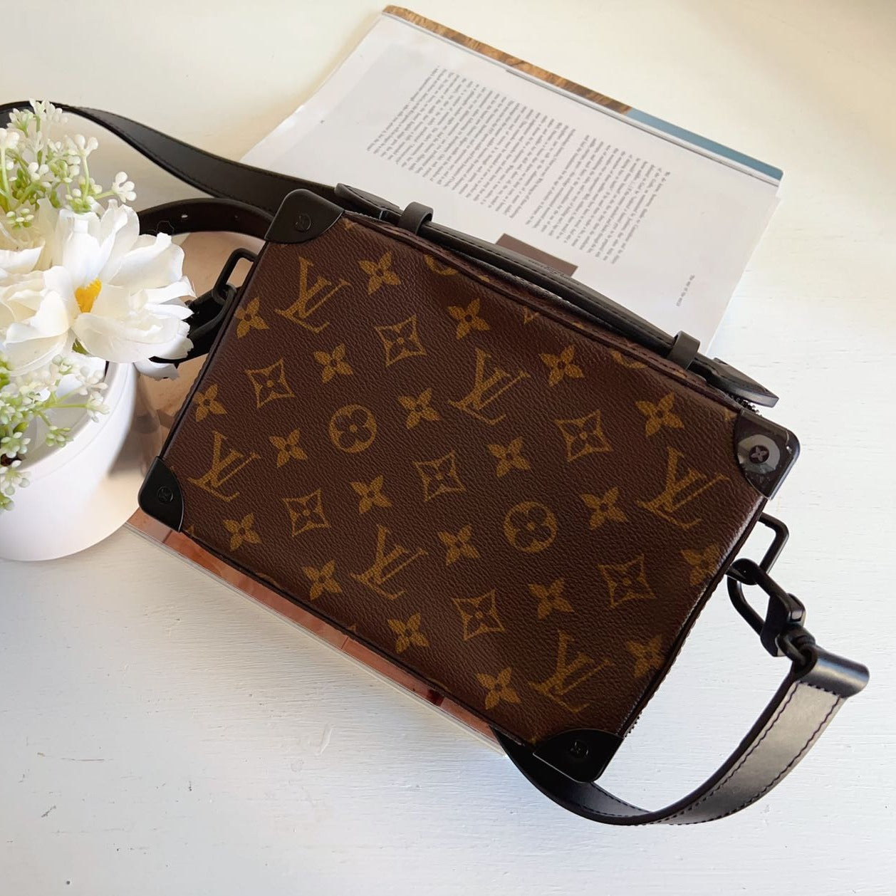 Louis Vuitton Brown Monogram Macassar Handle Soft Trunk 2022