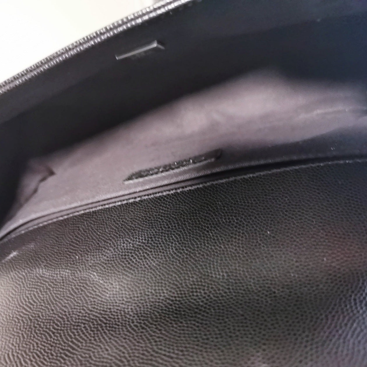 Chanel Microchipped Caviar Quilted Medium Boy Black Silver