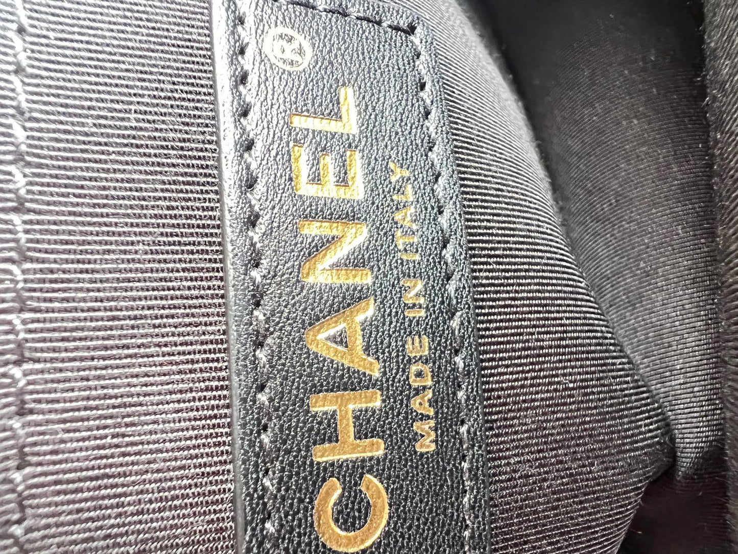 Chanel Le Boy Old Medium Lambskin Black Gold Bag