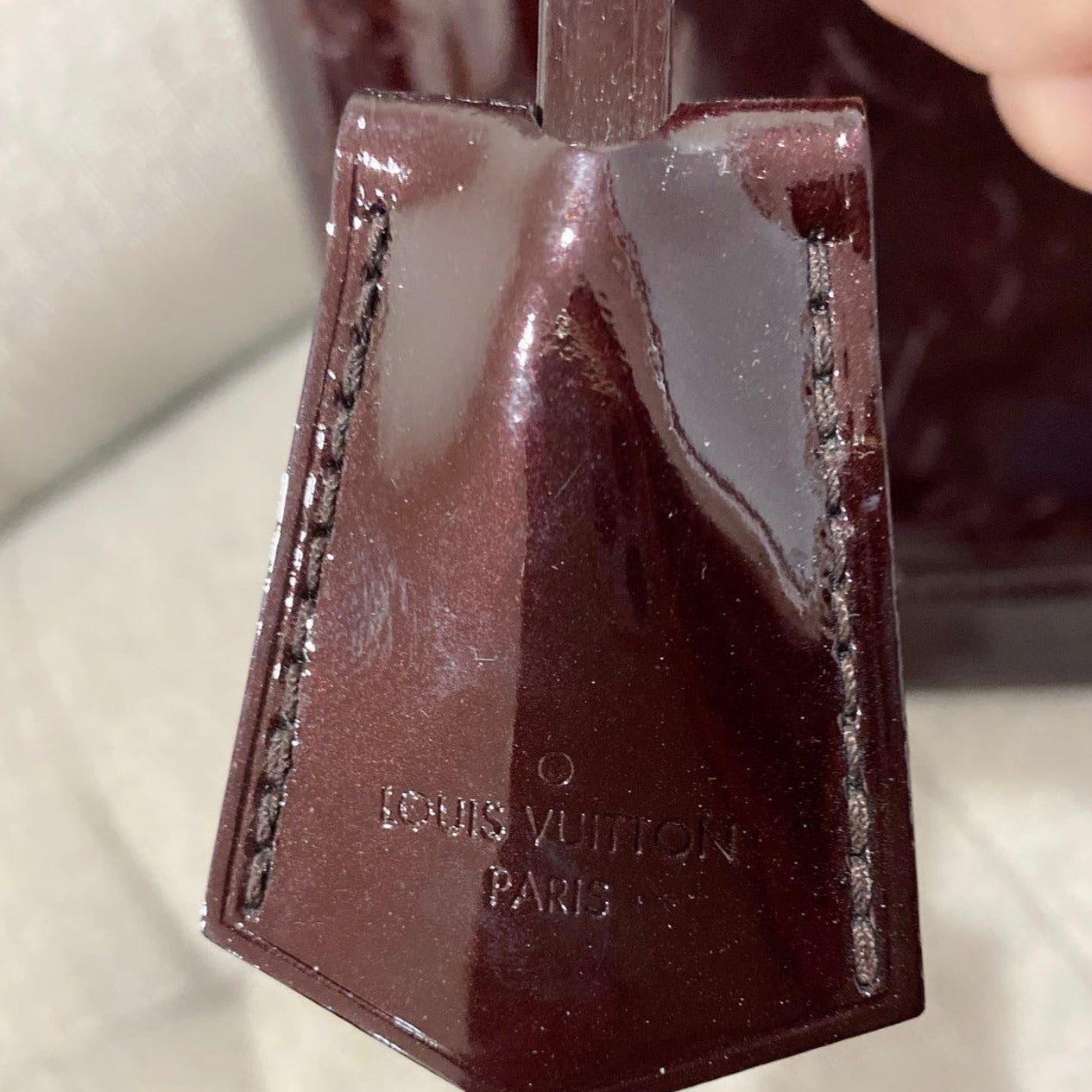 Louis Vuitton Monogram Vernis Amarante Alma MM