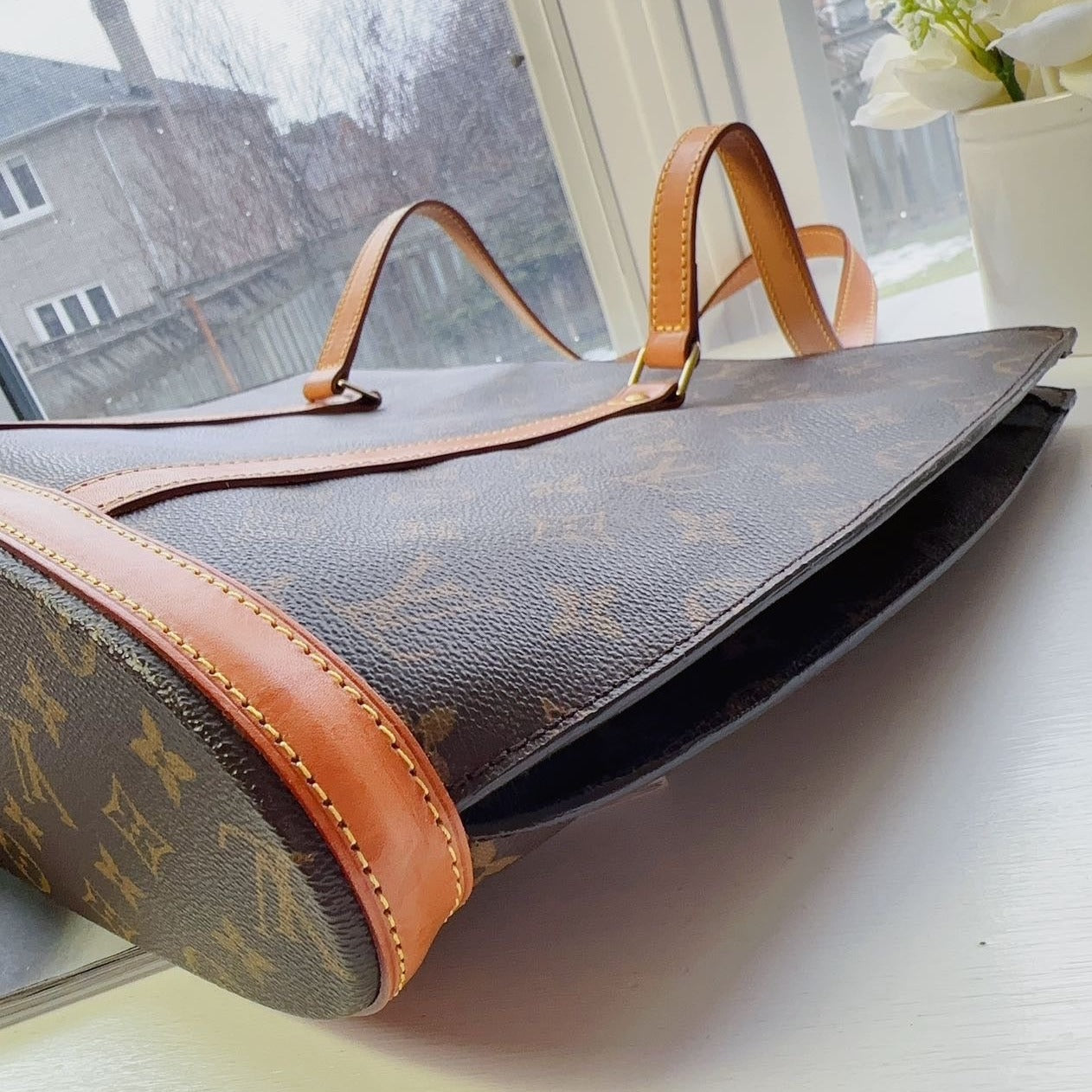 Louis Vuitton Monogram Babylone Zip Tote Shoulder Bag