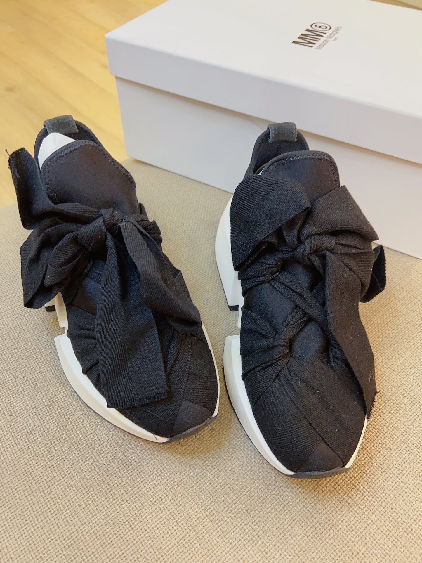 MM6 Maison Margiela Bow Flare Sneaker New Size37