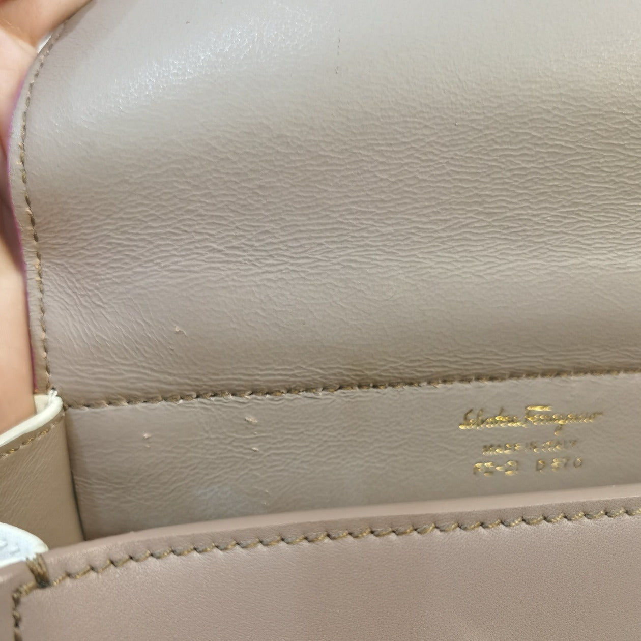Salvatore Ferragamo 2way Crossbody shoulder bag with tri-color Calfskin leather - luxhub.ca