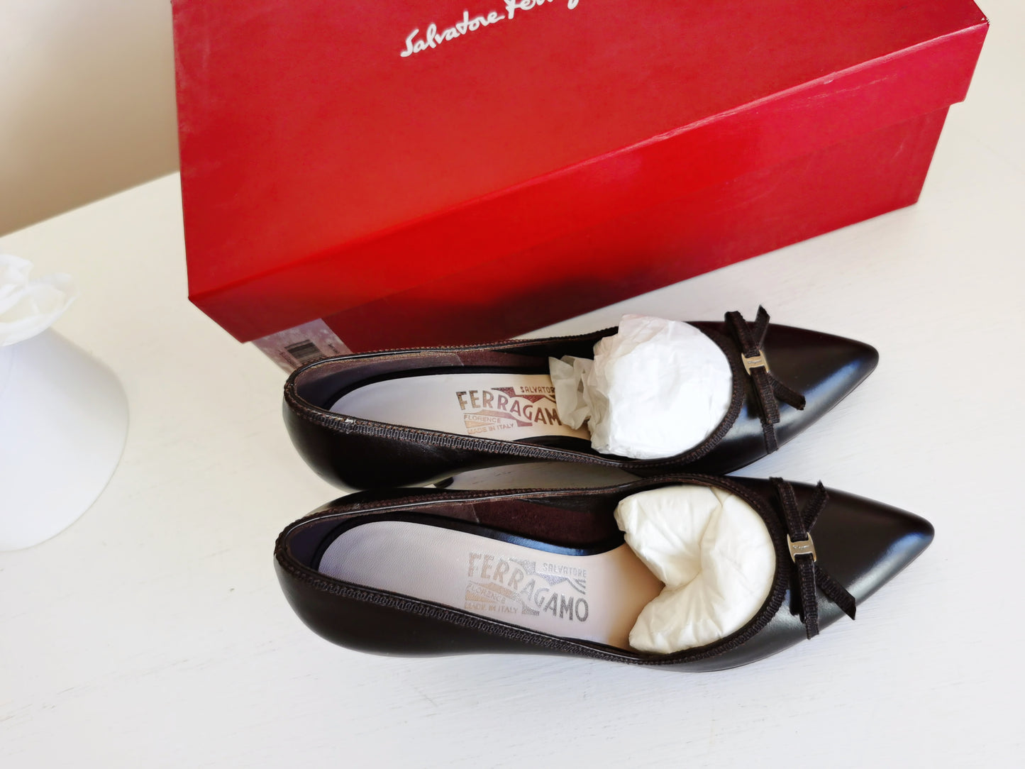 Salvatore Ferragamo Brown Heels Size36