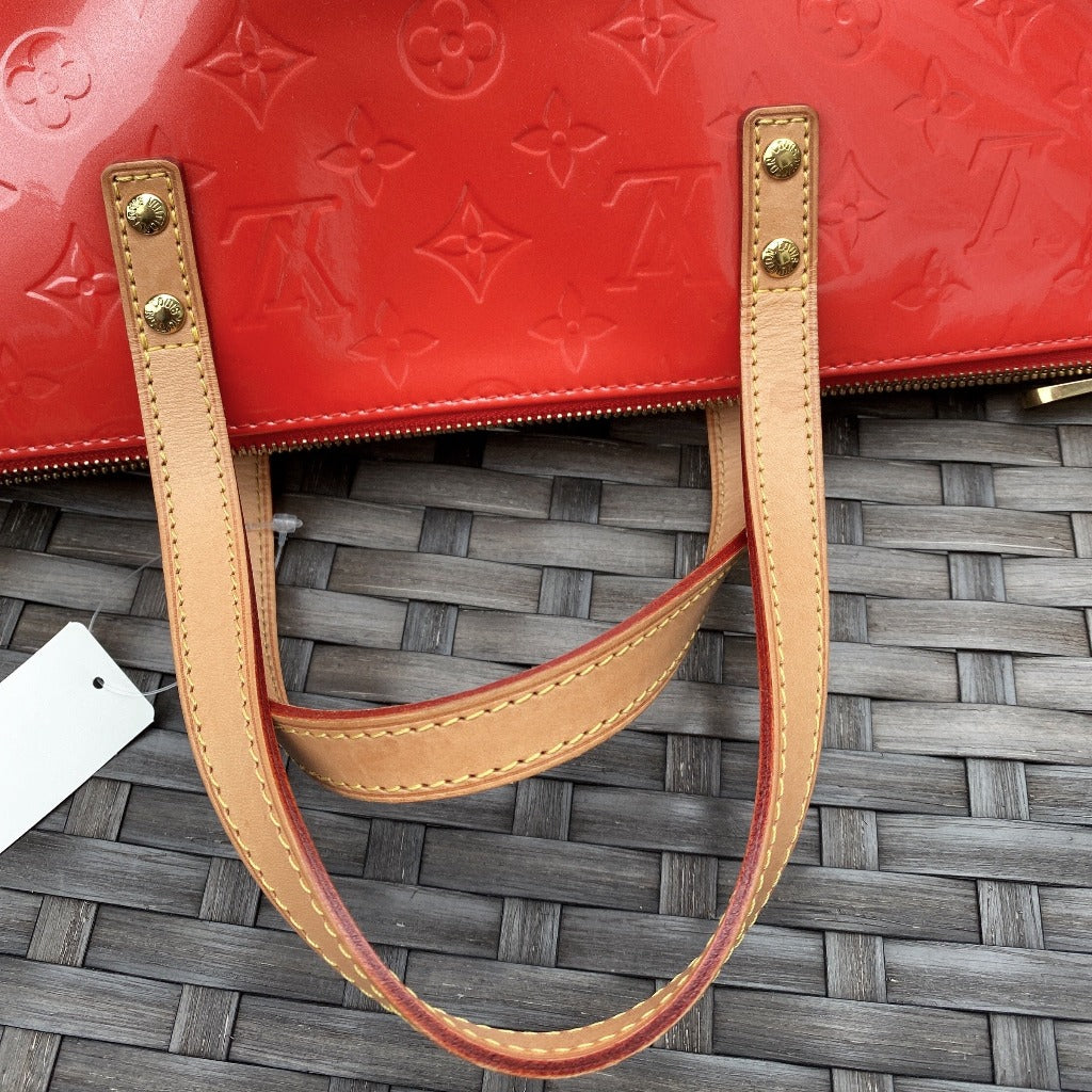 Louis Vuitton Tote with Orange Patent Leather - luxhub.ca