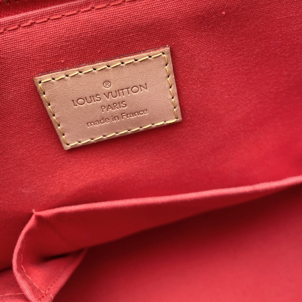Louis Vuitton Tote with Orange Patent Leather - luxhub.ca