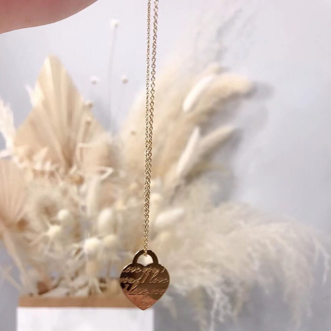 Tiffany Love Heart Pendant in Yellow God - luxhub.ca