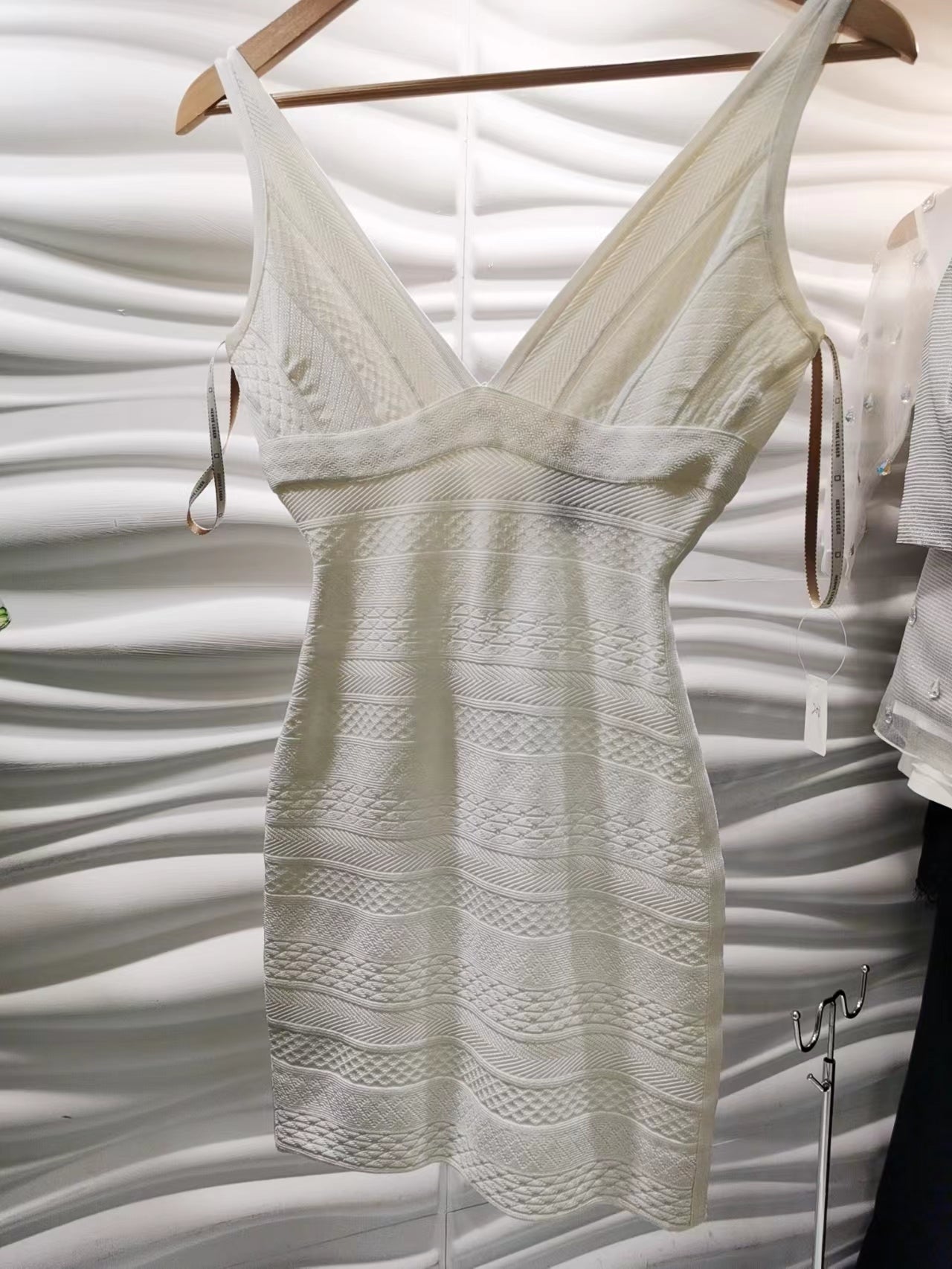 Herve Leger Dress White SizeXS