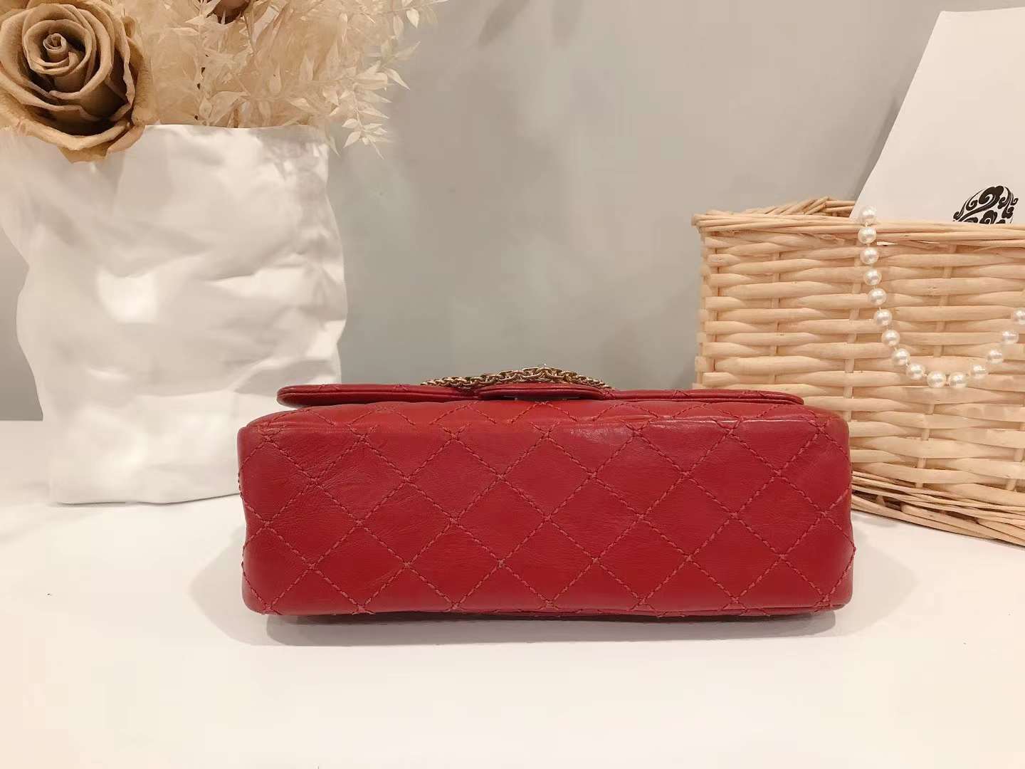 Chanel Burgundy Quilted Calfskin 2.55 Reissue 225 Flap Bag - luxhub.ca