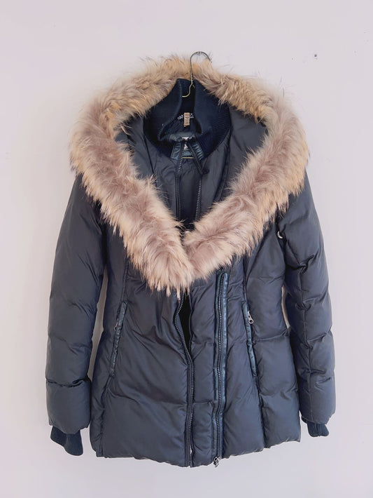 Mackage Black Adali Fur Trimmed Coat | HEWI