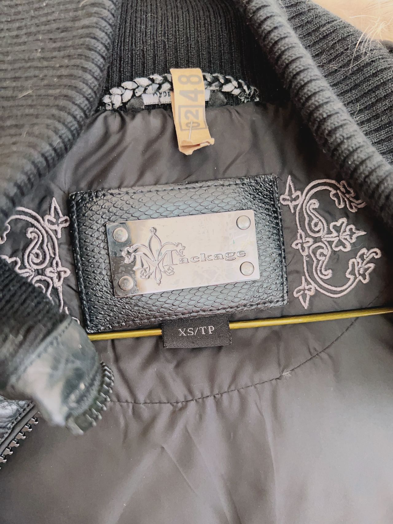 Mackage Black Adali Fur Trimmed Coat