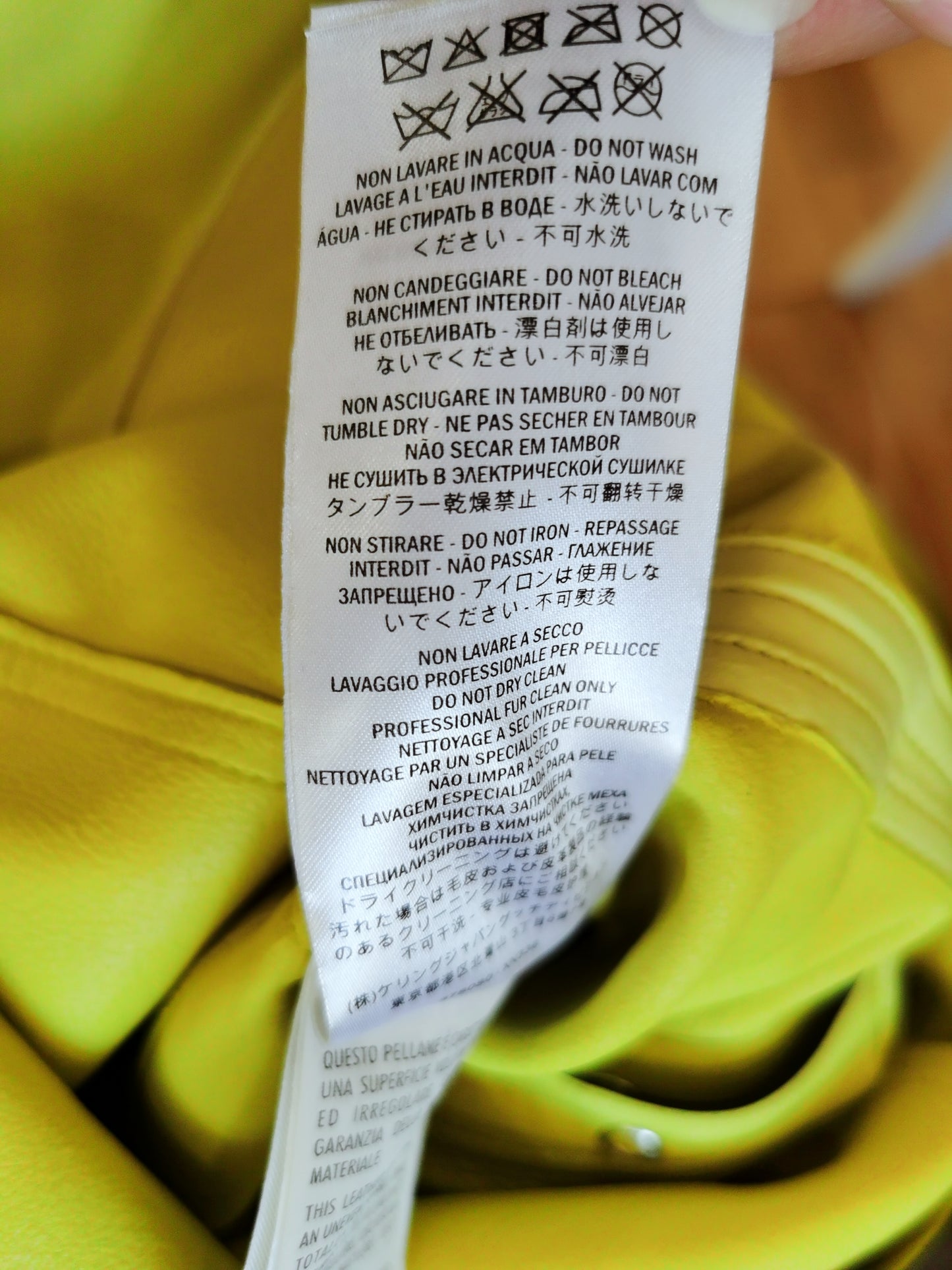 Gucci Bright Yellow Leather Dress