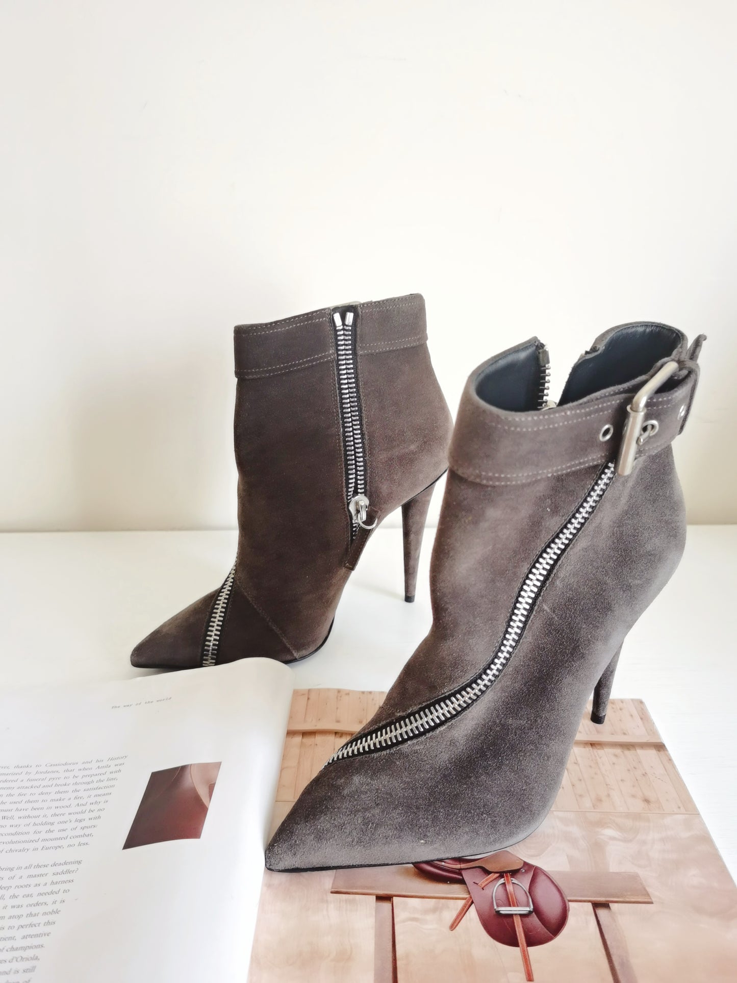 Giuseppe Zanotti Suede Leather Booties